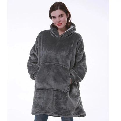 Oversized Cozy Winter Fleece Hoodie