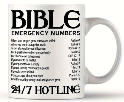 Bible Emergency Numbers Coffee Mug