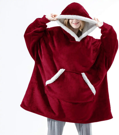 Oversized Cozy Winter Fleece Hoodie