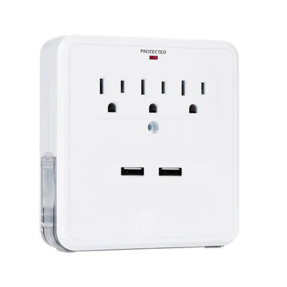 Surge Safe 3-Outlet & USB Charger