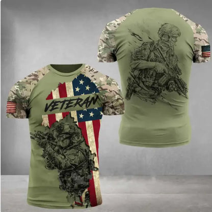 Military Printed 3dT-Shirt