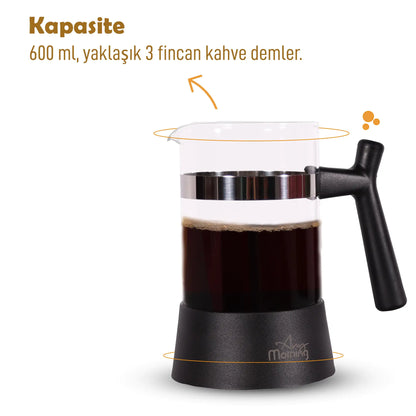 French Press Coffee Tea Maker 600ml