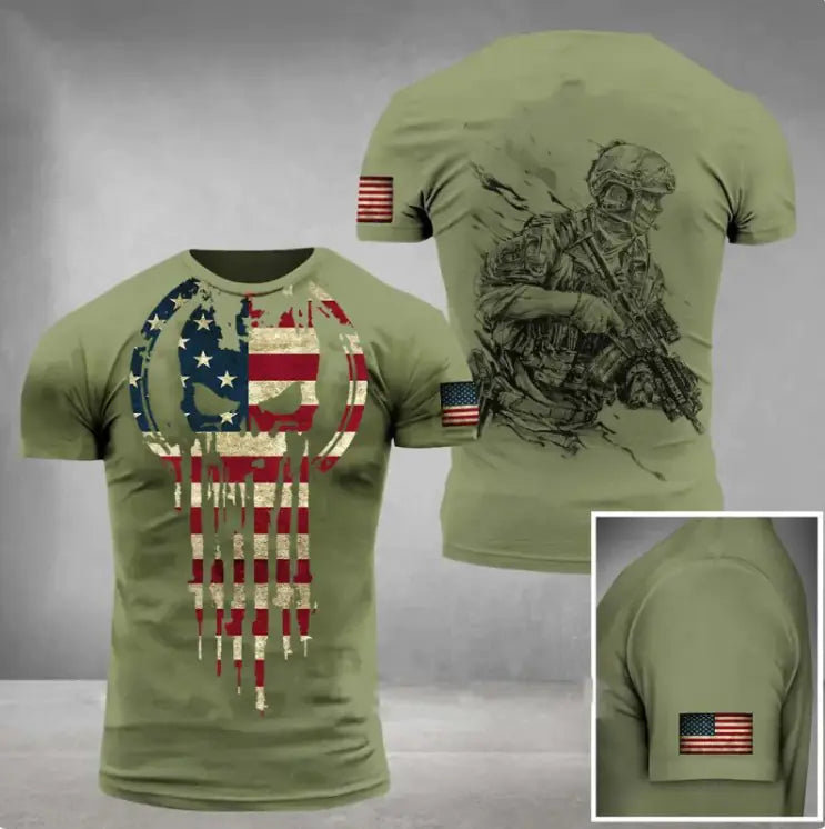 Military Printed 3dT-Shirt