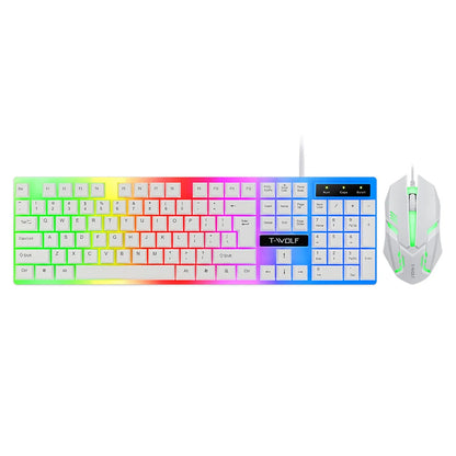 Rainbow Backlit Wired Gaming Keyboard & Mouse