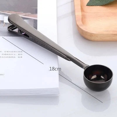 Stainless Steel Coffee Spoon & Sealing Clip