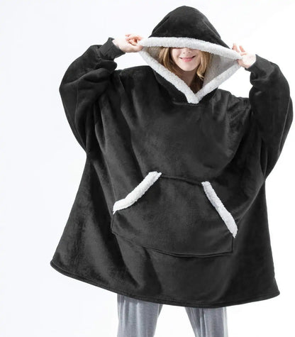 Oversized Cozy Winter Fleece Hoodie