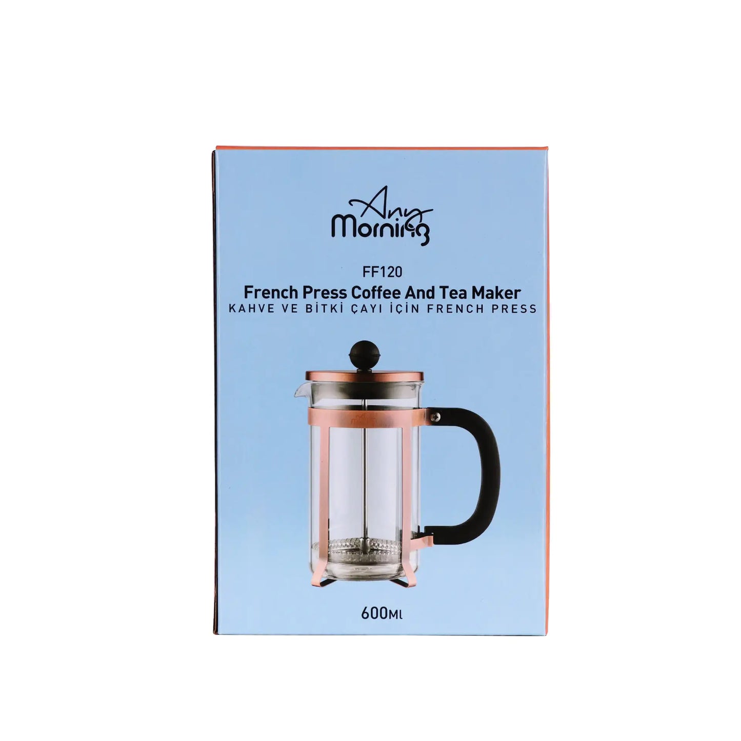 French Press Coffee Tea Maker 600ml