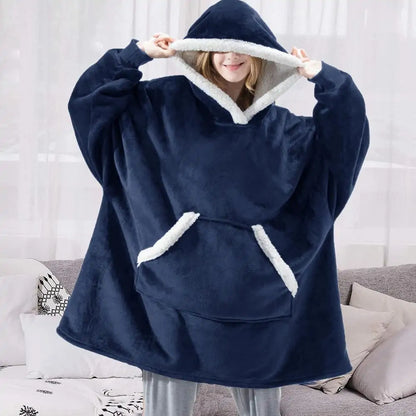 Oversized Cozy Winter Fleece Hoodie