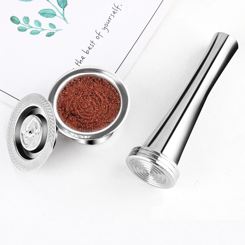 Stainless Steel Refillable Coffee Capsule and Accessories