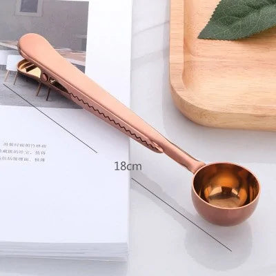 Stainless Steel Coffee Spoon & Sealing Clip