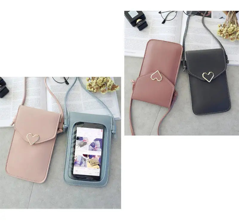 Crossbody Touch Screen Phone Carrier